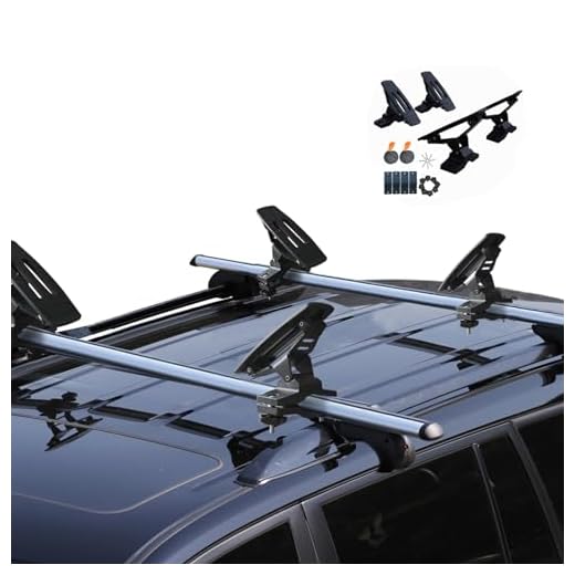 Onefeng Sports 135LB Kayak Saddle, Aluminum Rustless Kayak Roof Rack with 1.5" Width Tie Down Straps for Carrier Canoe Boat Paddle Board Surfboard, to Mount on Car SUV Truck Crossbar