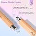 SAVILAND Essentials Cat Eye Magnet for Nails: Burlywood 5X Stronger Magnetic Cat Eye Magnet Wooden Double-Headed Nail Magnets for Nail Art with Magnetic Bead for Cat Eye Nails Home Use