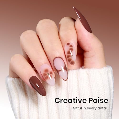 Image of Beetles Brown Gel Polish - Cocoa Luxe 15ML /0.51Fl Oz., Dark Brown Gel Nail Polish, Color-Matched Bottle, Soak-Off UV LED, Long-Lasting Holiday & Fall Nails Art for DIY Beginners & Salon Pros