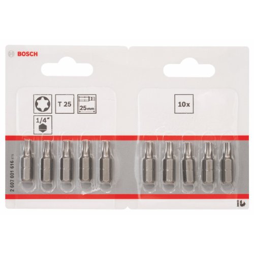 BOSCH Schrauberbit Extra-Hart, T25, 25 mm, 10-er Pack, 2607001616 – Ansicht 2