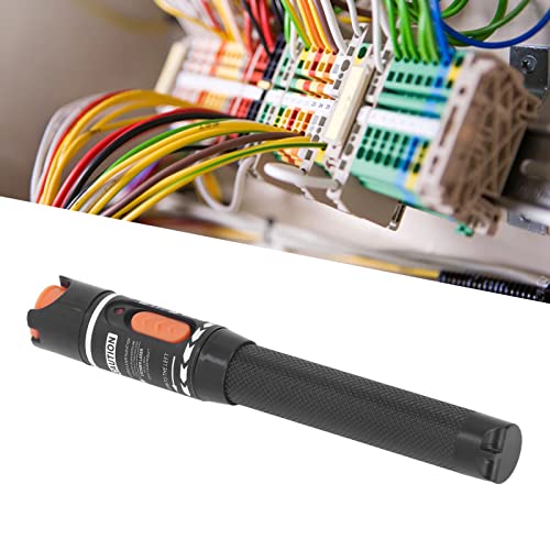 Telituny FTTH Glasfasertester, Visueller Fehlerorter 10 km Glasfaser-Rotlicht-Teststift-Werkzeug zum Testen, VFL Rotlichtstift für Netzwerkkabeltest, Glasfaser Messgerät für FC, SC, ST