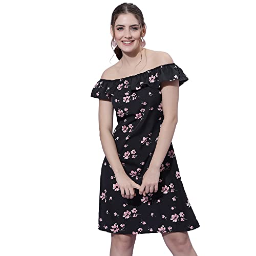 Image of OOMPH! Women's Crepe A-Line Mini Dress