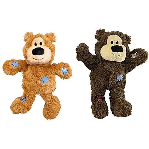 Kong Wild Knots Bears Durable Dog Toys Size:Small/Med Pack of 2 Small Breeds