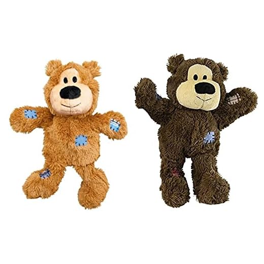 Kong Wild Knots Bears Durable Dog Toys Size:Small/Med Pack of 2 Small Breeds