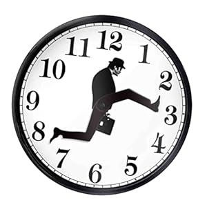 Von der Britischen Komödie Inspirierte Wanduhr Von Ministry of Silly Walk, Comedian Home Decor, Neuheit, Wanduhr, Lustige Walking Silent Mute Clock
