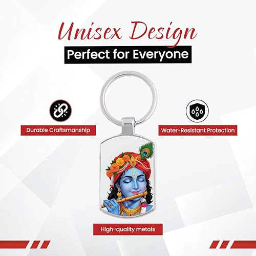 Image of Stylish Metal Keychains with Permanent Glossy Print - Inspirational Quotes & Spiritual Designs - Perfect Key chains for loved ones, Personal Use, Gifts & Return Gifts
