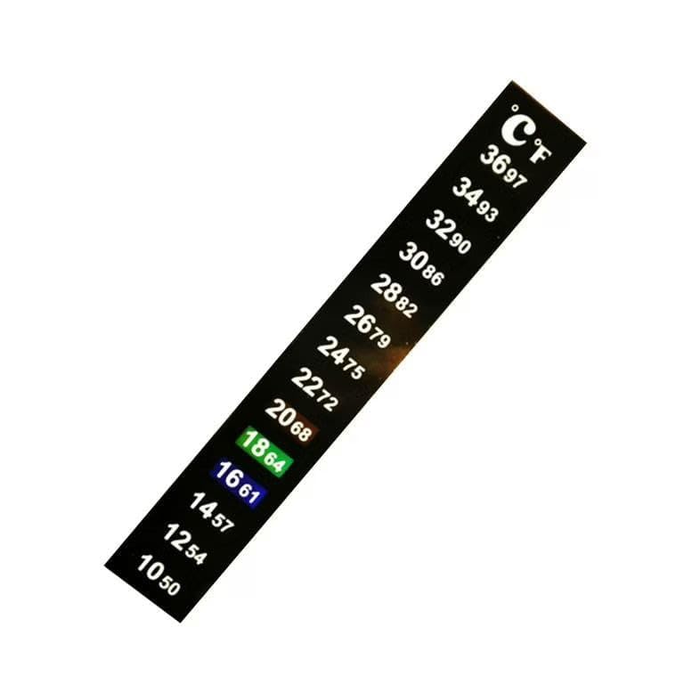 Orbica Brewing Thermometer Strip, Aquarium Thermometer Sticker, 3-Pack, Adhesive, Color Changing, Highly Accurate (pack of 3)