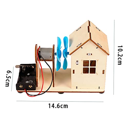 Tooyful Toddler Diy Wind Generator Toy Teaching Aids Wooden Toy Diy Model Building Toy Diy Toys Wind Turbine Generator For Toddlers #TOP2