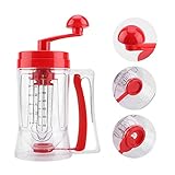 Cupcake Batter Mixer, Manual HandHeld For Pancake Cupcake Crepes Cakes Batter Mixer Dispenser Blender Machine Baking Tool Batter Dispenser Tool