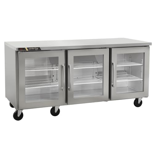 Traulsen (3) Glass Doors / Silver / 18.8 cubic_feet Refrigerators