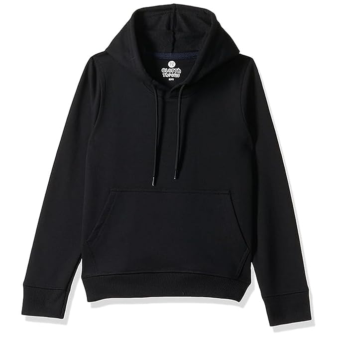 Image of Boy's Cotton Fleece Hooded Sweatshirt with Kangaroo Pocket