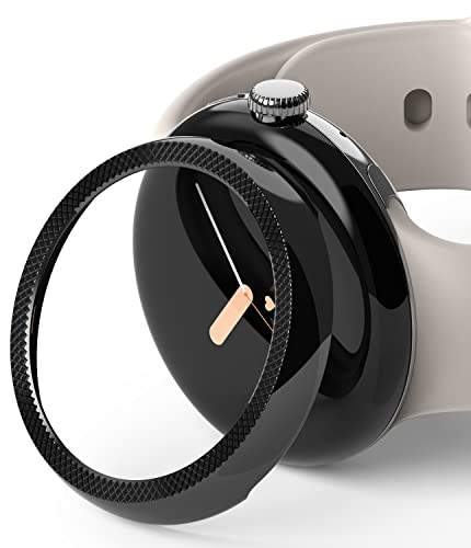Google Pixel Watch 41mm Ringke Bezel Styling bague de protection cadran acier noir