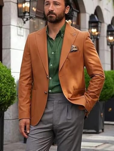 SOCOOL Mens Blazer Casual Sports Coats Slim Fit Jacket for Men 2 Button Business Suit Jackets2