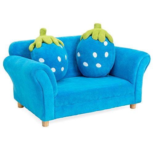 Best Choice Products 34.5in Kids Living Room Armrest Sofa Chair Lounger Set w/