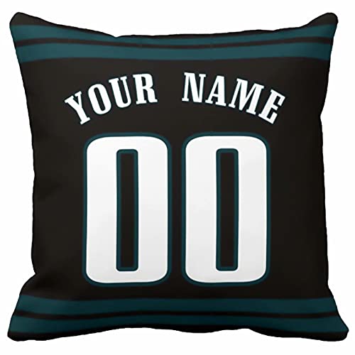 Image of ANTKING Throw Pillow 2 Pack with Custom Name and Number Personalized Gift for Men Women Boys