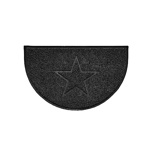Nicoman Star Shape Embossed Entrance Door Mat Non Slip Dirt Trapper PVC Spaghetti Mat with Rubber Base