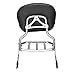 Wsays Sissy Bar Passenger Backrest with Luggage Rack Fit 200mm Fender (Large Pad) Compatible with Harley Softail Fat Boy Springer Custom Night Train 2006-later Chrome