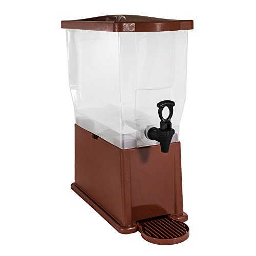 Chef's Supreme - 3 gal. Brown Plastic Beverage Dispenser, Each