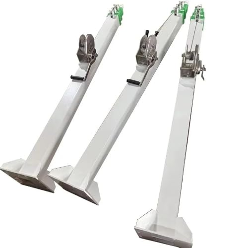 Weigexieo 8M 30Ft Manual Hydraulic Electric Telescopic Mast Winch Hoist For Lighthouse Antenna,1Pc