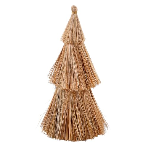 Santa Barbara Design Studio Holiday Décor - Handwoven Natural Grass Christmas Tree, 19", Brown