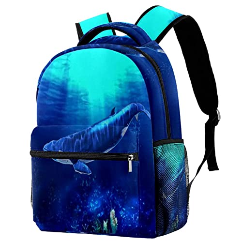 Sac à dos baleine 3D cadeau fille - Sac à dos classique léger astronomie pour ado