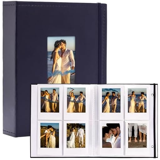 Vienrose Álbum de Fotos Instax Mini para 208 Fotos Compatible con Fujifilm Instax 12 11 90 Polaroid Snap Kodak Zink, 104 Bolsillos por Álbum Azul (1 Paquete) | Ya disponible en tu tienda friki favorita! En mundofriki.es!