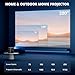 Wireless Mini Projector with WiFi and Bluetooth 5G, Portable Projector Support 4K Movie Video Projection, Electric Focus 350ANSI Phone Projector Home and Outdoor Cinema with HDMI Cable