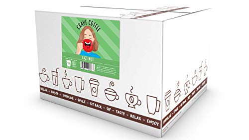 Image of Crave Beverages Flavored Coffee Pods, Compatible with 2.0 K-Cup Brewers, Single Serve Hazelnut, 100 Count