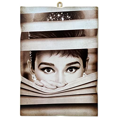 KUSTOM ART Cuba Bild im Vintage-Stil Audrey Hepburn aus dem Film...