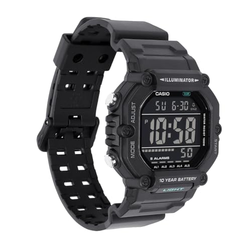 Image of Casio AE-1600HX-1BVDF Digital Black Watch Unisex (D437)