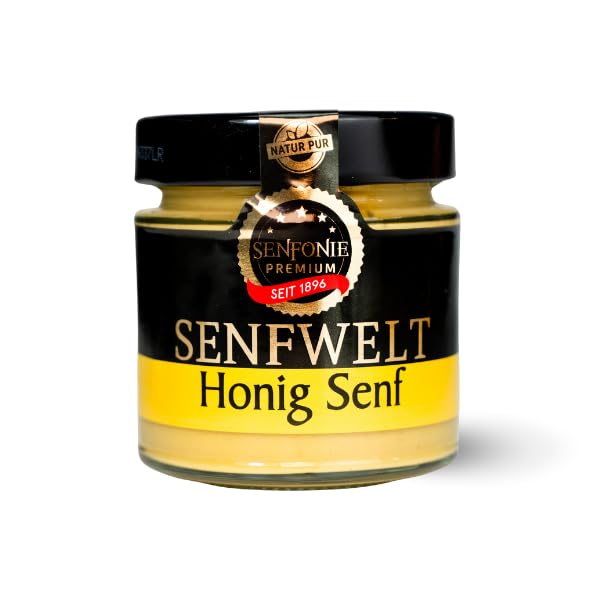 Altenburger Original Senfonie Premium Honig Senf 180 ml, mittelscharfer Senf mit 25% Honig verfeinert, glutenfrei