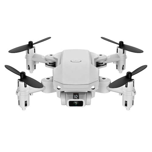 HaiMa Lsrc-Min Mini Wifi Fpv Con 0.3Mp / 5.0 / 4Kmp Hd Cámara Altitude Hold Modo Plegable Rc Drone Quadcopter Rtf - Gris 4K Con Bolsa