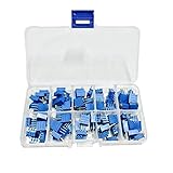 100 a 500K ohmios 3296W Kit de potenciómetros de ajuste múltiple multivuelta