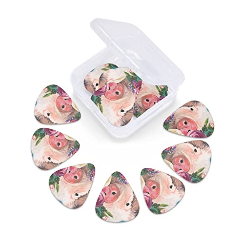 Médiators Guitare 12-Pack Peinture Fleur Cochon Médiators Pour Guitare Électrique Guitare Acoustique Diverses Guitares - Les Beatles, Paul McCartney, John Lennon, RIngo Starr, George Harrison Médiators Guitare 12-Pack Peinture Fleur Cochon Médiators Pour Guitare Électrique Guitare Acoustique Diverses Guitares – Image 6