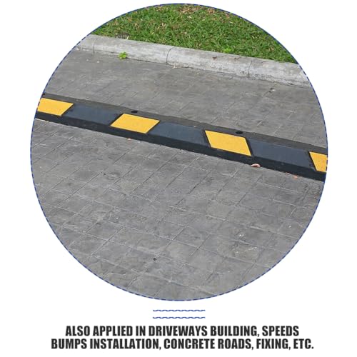 Image of ULTECHNOVO Ground Lock Screws Expansion Bolts for Driveway Speed Bumps Concrete Asphalt 3.74 Inch Industrial Expansion Fasteners Heavy Duty Screws for Road Fixing