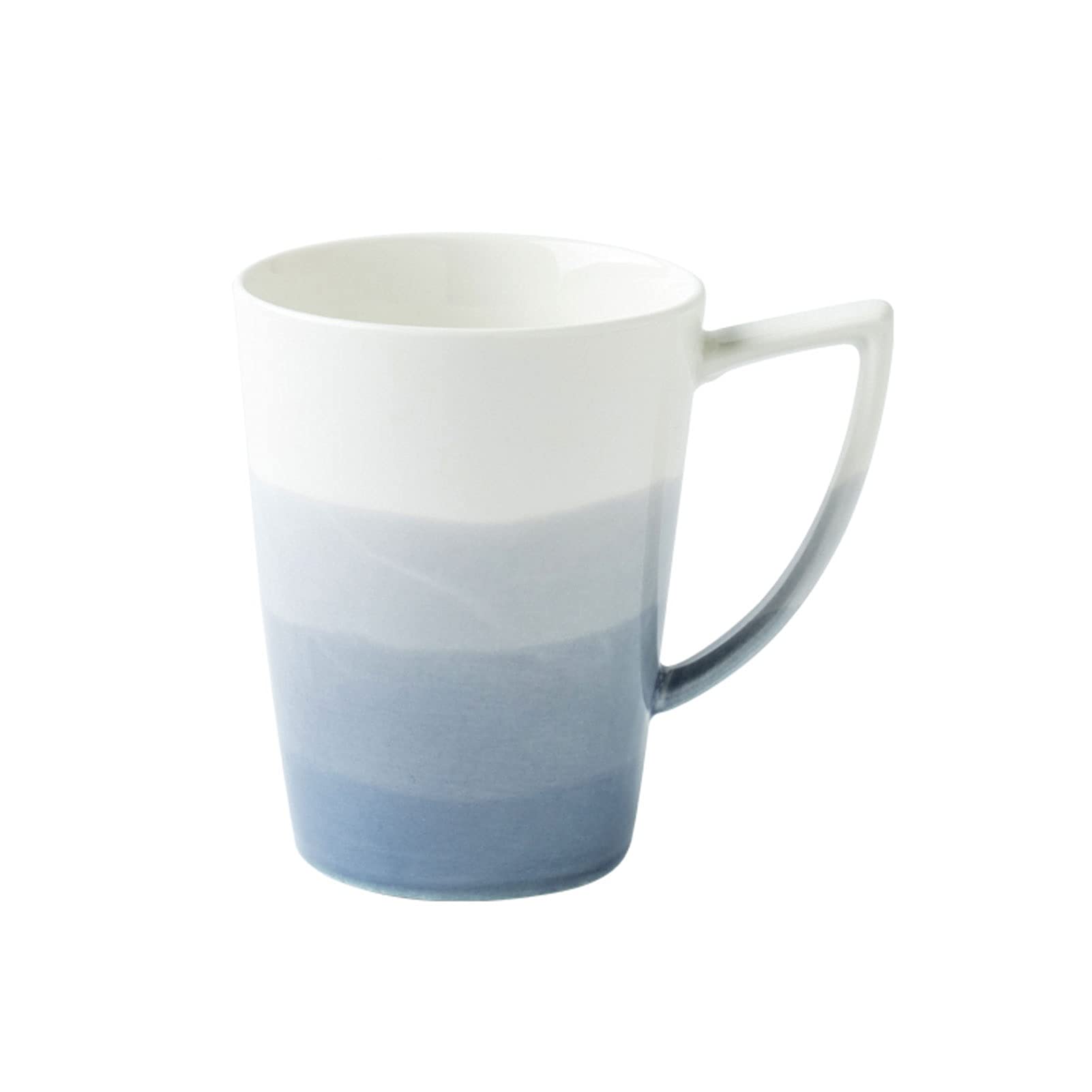 Taza de café, Taza de té, Taza de Color Degradado, Taza de café con Mango en Forma de Taza de Desayuno, Taza de Oficina en casa (A)