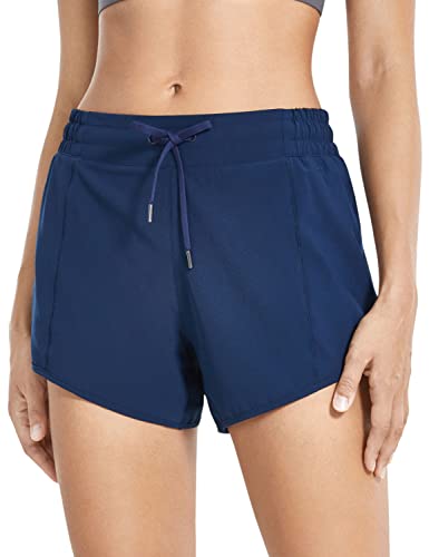 Image of Running Shorts for Women Workout Gym Athletic Liner 4'' /2.5'' - Quick Dry Lightweight Lounge Shorts with Zip Pocket