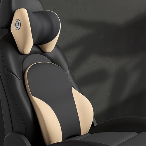 マツダ ロードスター MX-5 ND RF MIATA Rodaster 2015-2019 2020 ヘッドレスト 腰クッション 頚椎サポート ネックパッド 背もたれクッション 首まくら ランバーサポート 低反発 腰当て 人間工学 ネックピロー ランバー