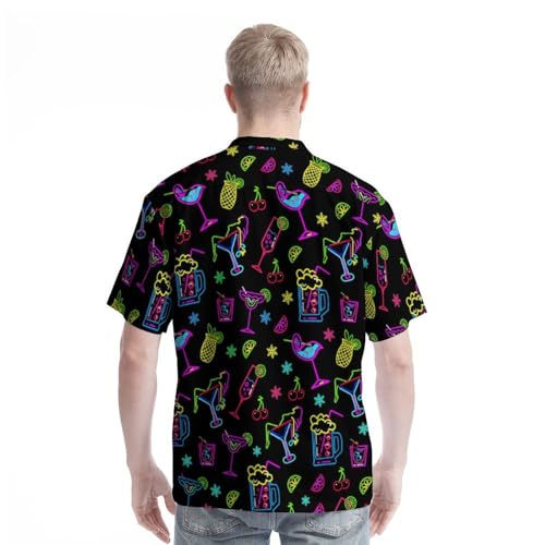 Hawaiian Shirt for Men Casual Button Down Shirt Short Sleeve Aloha Beach Shirt Party Shirt4