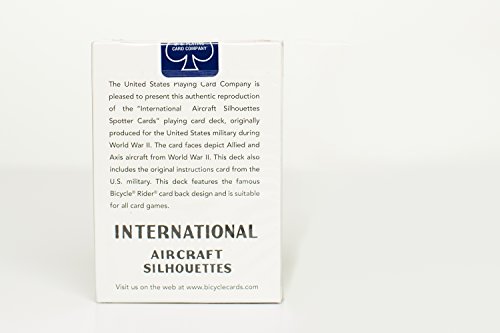 Bicycle Spotter Playing Cards, Authentic Reissue, Ww Ii Brand, Red, Mis-0103R #TOP2