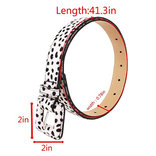 LABANCA Women Vintage Zebra Snake Print Decorative Waistband Snakeskin Print PU Leather Belt for Jeans Pants Dresses3