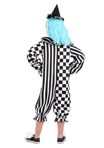 Disfraz completo de payaso gótico para niñas talla Large miniatura 3
