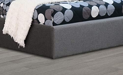 Modernique® Grey Fabric Ottoman Storage Bed, 3Ft, 4FT, 4FT6, 5FT, Grey Linen Gas Lift Up Storage Bed in Single, Small Double, Double and King Sized Bed Frame (Double (4FT6))