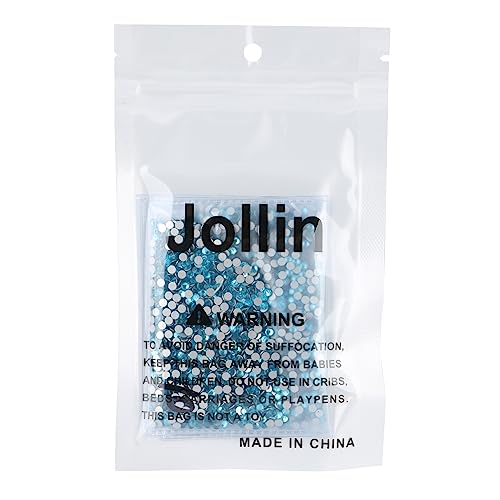 Image of Jollin Crystal Flatback Rhinestones Gems for Crafts 2.8mm SS10, Aquamarine | Glue Fix, 2880pcs Glass Rhinestones for Bedazzling, Clothes, Tumblers, Nail Art, Shoes, Bags, Caps & Accessories Decoration