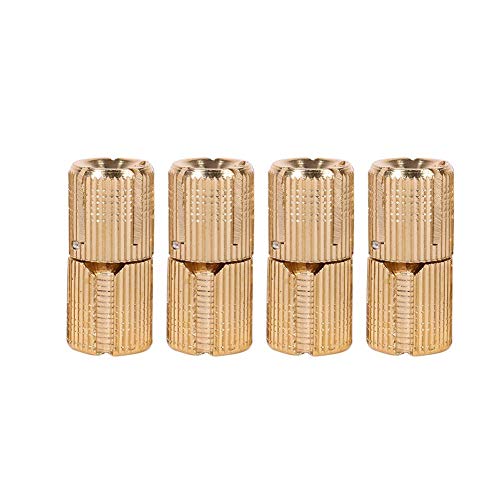 Bisagra de barril - Bisagra oculta para gabinete Bisagra oculta Bisagra invisible para encimeras Proyecto de bricolaje 10/12/14/16 mm 4pcs/paquete(14mm) Cover