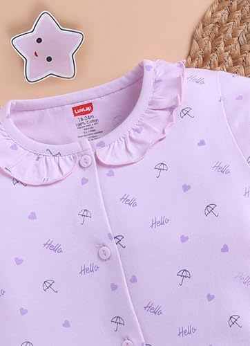 Image of LuvLap Baby Boys & Girls Night Suit Regular Fit 100% Cotton Full Sleeve Nightsuit Pack of 1