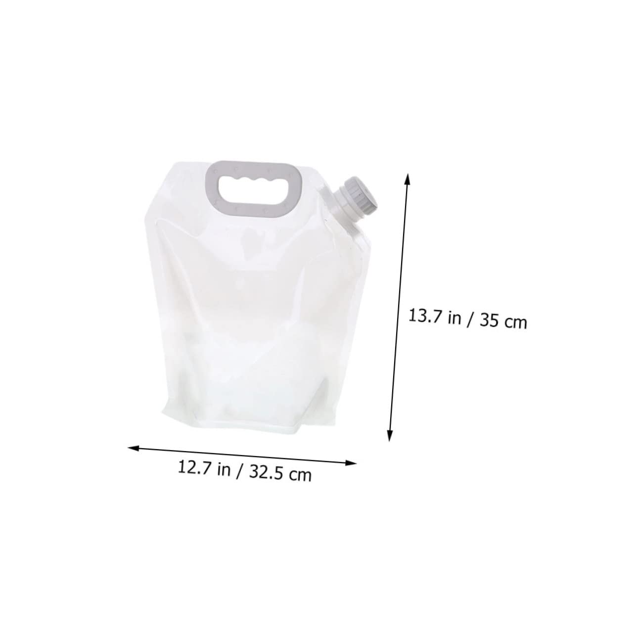 Abaodam 2pcs 5l Emergency Water Bag for Hiking Collapsible Outdoor Water Storage for Camping Leakproof Sports Pack