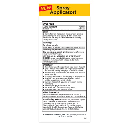 image for Fungi-Nail Anti-Fungal Foot Spray, Kills Fungus That Can Lead to Nail 