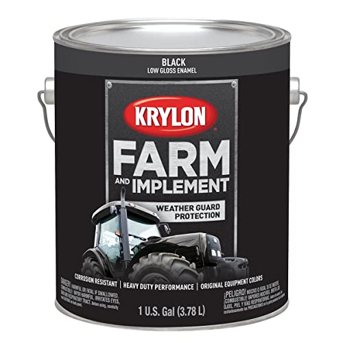 Image of Krylon Farm & Implement Paint Gallons Low Gloss Black