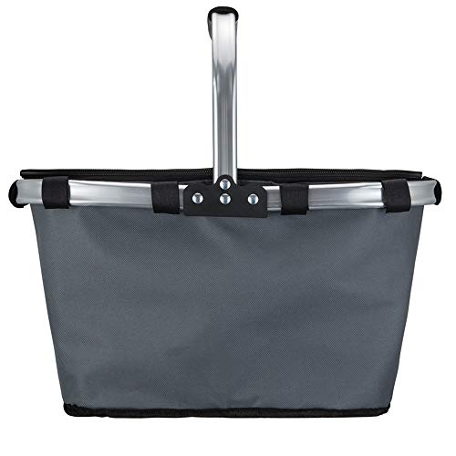 Cesta de picnic aislada de tamaño grande, marco de aluminio fuerte, forro impermeable, diseño plegable para un fácil almacenamiento